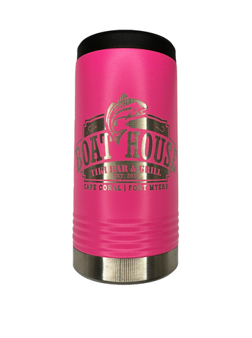 BCA Edition Logo Hot Pink Slim Fit Cooler Can